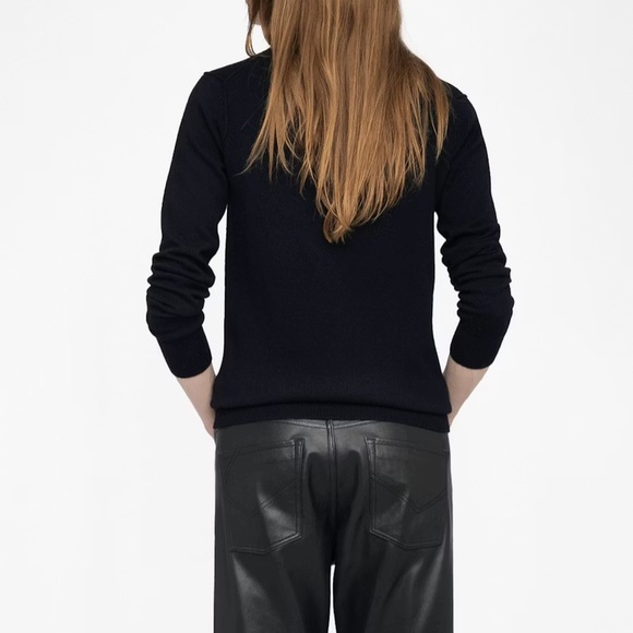 Zadig & Voltaire Kendy Embroidered Cashmere Sweater - Picture 5 of 5